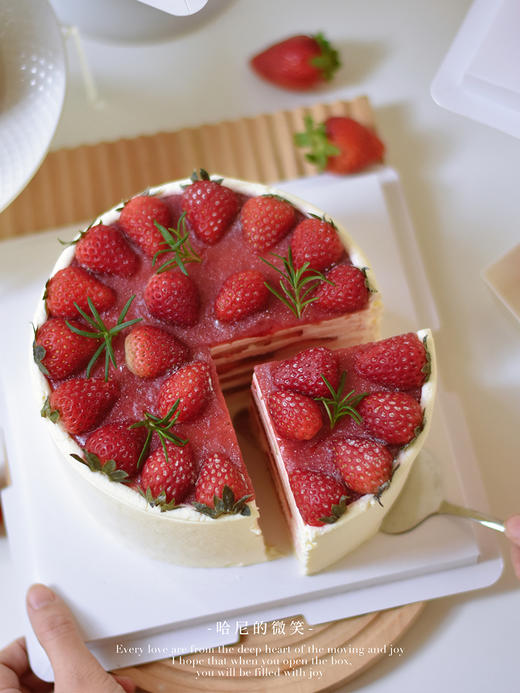 冬季限定新品 - 【草莓流心千层蛋糕】 商品图4