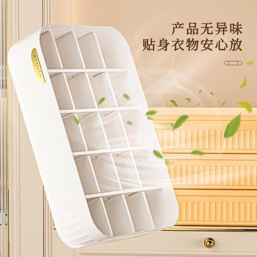 INS内衣收纳盒家用分格防尘内裤袜子整理盒大容量杂物带盖收纳筐 商品图2