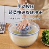 多功能蔬菜脱水器厨房沙拉甩干器塑料脱水机沥水篮甩水篮手动家用 商品缩略图1