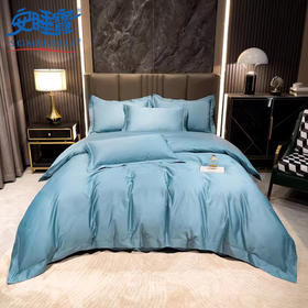 【春上新】10楼 安睡宝 全棉色织提花四件套-萝克希 吊牌价3399-3599元 活动价999-1099元