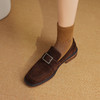 复古简约，一脚蹬头层羊反皮懒人单鞋KMN-2011 商品缩略图3