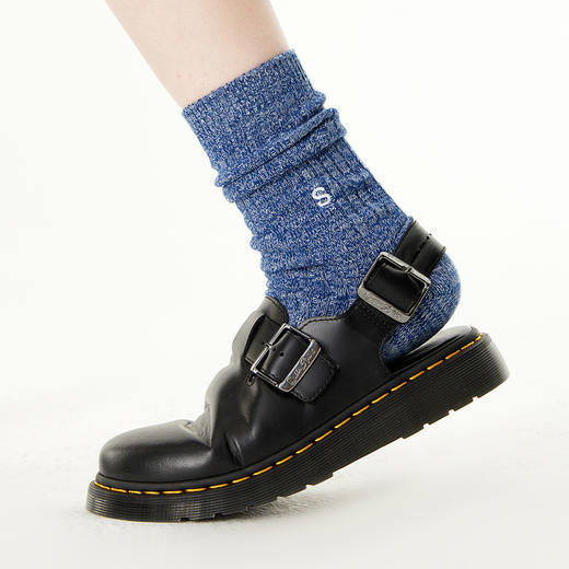 【代发】上森派系 字母纯色毛线中筒袜（下单后不接受退款，请谨慎下单！） 商品图4