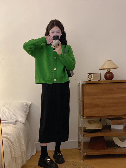 韩国五色金扣开衫 商品图5