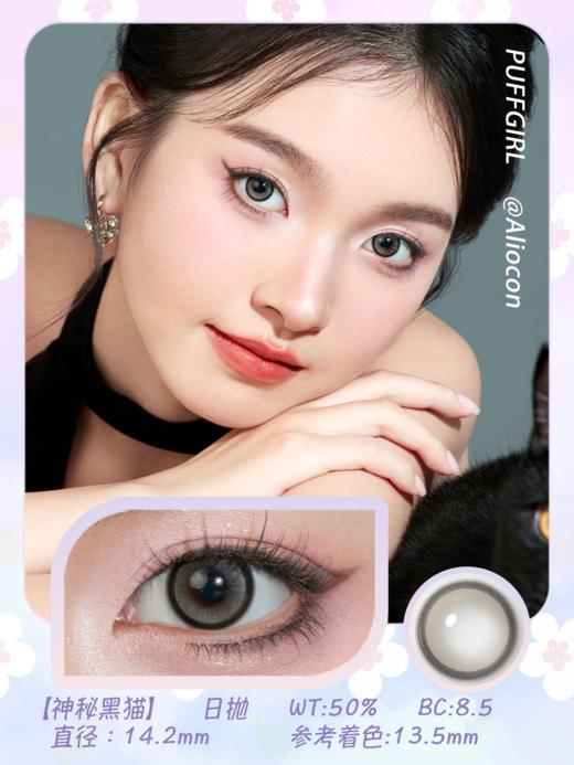 Puffgirl 神秘黑猫 14.2mm【日抛|10片/盒】 商品图1