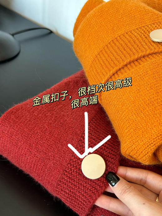韩国五色金扣开衫 商品图1