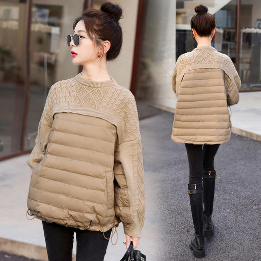 冬季新款，针织拼接套头羽绒衣羽绒服HR-BX2220 商品图1