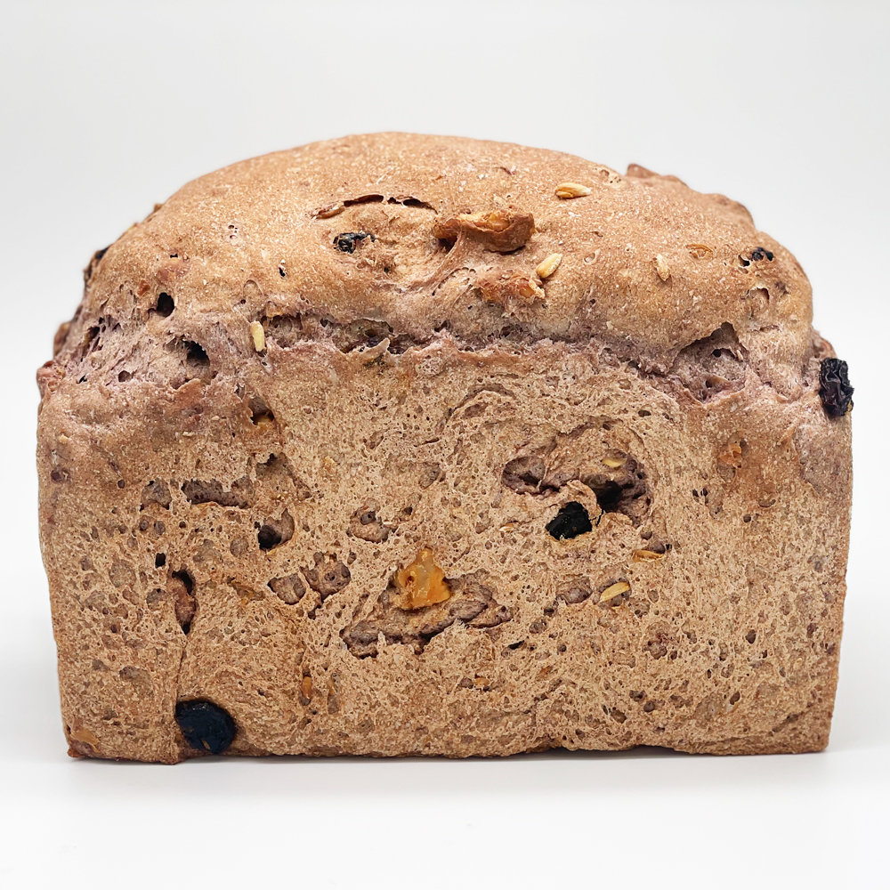 黑青稞全麦干果吐司(含麸皮，无糖无油，默认切片)