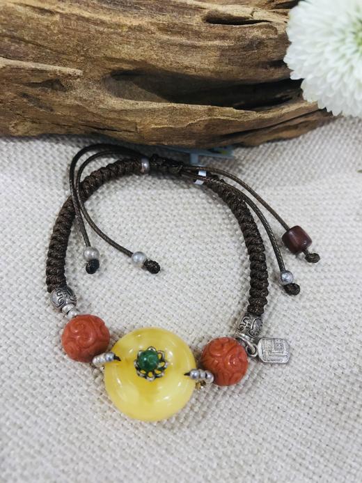 5F JADE 吉祥灵玉 蜜蜡南红手链 商品图0