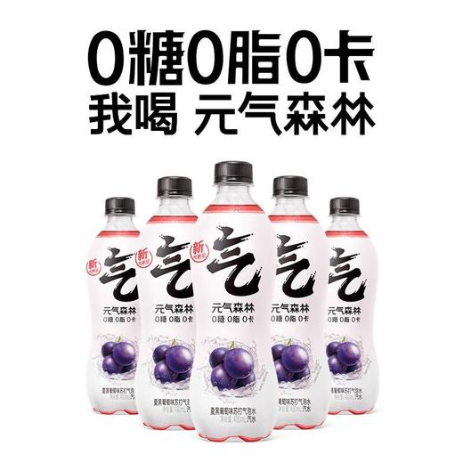 元气森林无糖夏黑葡萄气泡水480ml*15瓶 商品图1