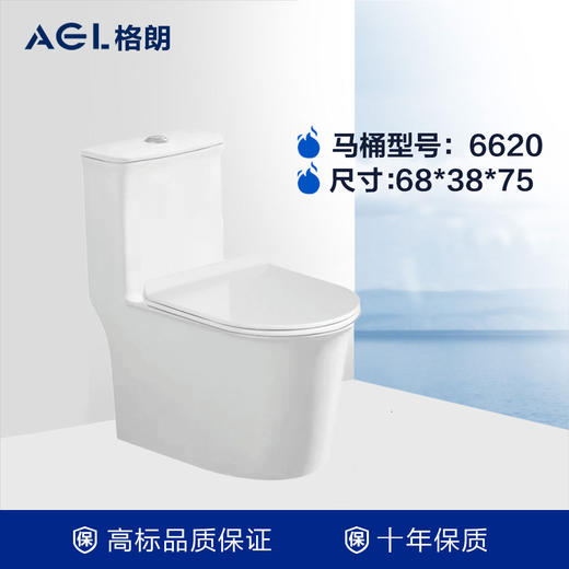 格朗 脲醛盖 坐便器 8906 大管道 （同6620） 商品图0