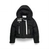 Shoreditch Ski Club - Woven Willow Ivy Short Puffer - Black W/Soft White Trims - 女装 - 滑雪夹克 - 黑色白边 商品缩略图0