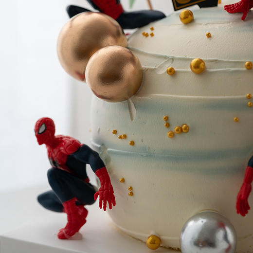 情景蛋糕 蜘蛛侠 牛奶奶油情景蛋糕 生日蛋糕 大理同城送 商品图3