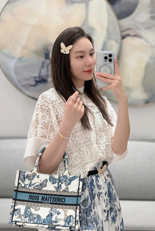 Dior托特小号-蓝蝴蝶 商品图1
