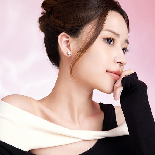 周六福S925银珍珠耳饰 冬日恋歌低调优雅耳饰送女友礼物官方旗舰 商品图4