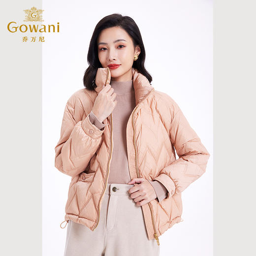 乔万尼羽绒服女冬季新款收腰设计保暖短款ET4T999 商品图2