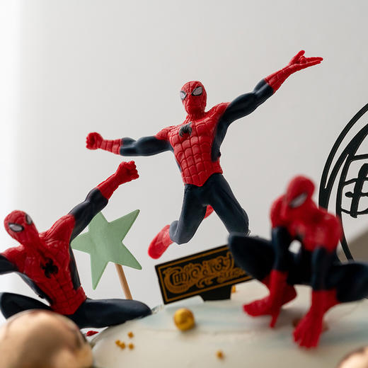 情景蛋糕 蜘蛛侠 牛奶奶油情景蛋糕 生日蛋糕 大理同城送 商品图4