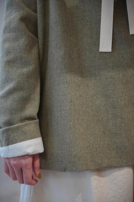 ALBUM DI FAMIGLIA 2色可选羊毛连帽卫衣(棉衬里) 商品图3