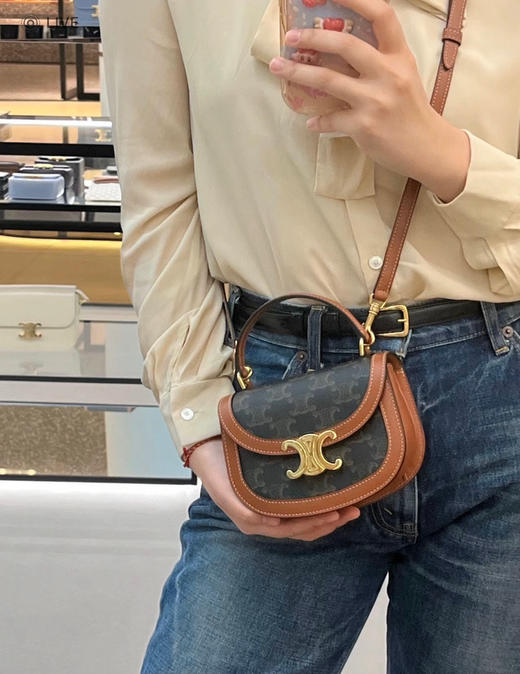 Celine迷你马鞍-老花 商品图0