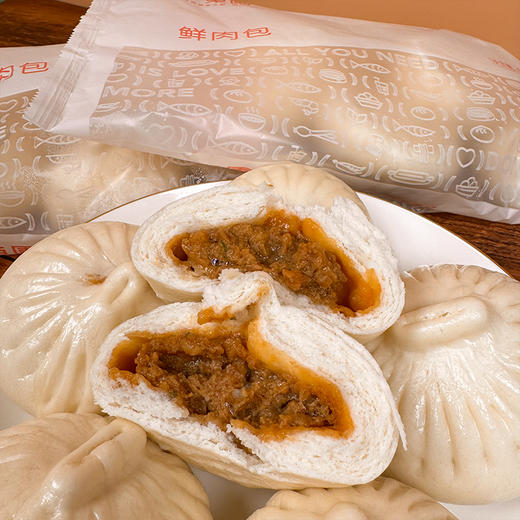 【东园小馆】扬州包子 烧卖 鲜肉/豆沙/萝卜丝/豆腐皮/松子烧卖 480g6枚/袋 商品图4