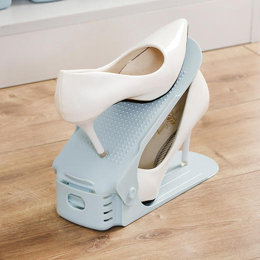 【买一送一】时尚新品，收纳不再难！调节一体式鞋托架，家居必备！神奇塑料材质，折叠双层设计，简易加厚。让你的鞋架焕然一新！赶紧来选购吧！ 商品图3