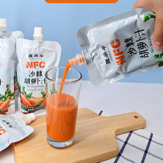 疆果萃NFC沙棘胡萝卜汁218ml*8袋 商品图2