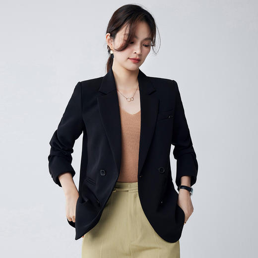 【简约精致】罗蒙春秋款女士西服职场通勤大众简约日常百搭西服外套女 商品图1