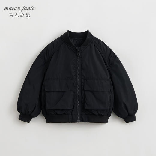 【三防】马克珍妮男童外套儿童城市户外棒球领工装夹克春装240012 商品图1