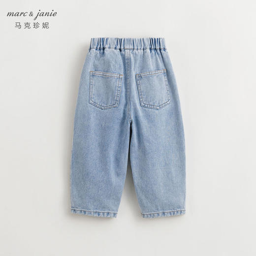 马克珍妮女童灯笼牛仔裤 儿童时尚宽松纯棉休闲裤春装裤子240223 商品图3