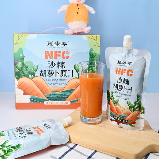 疆果萃NFC沙棘胡萝卜汁218ml*8袋 商品图1