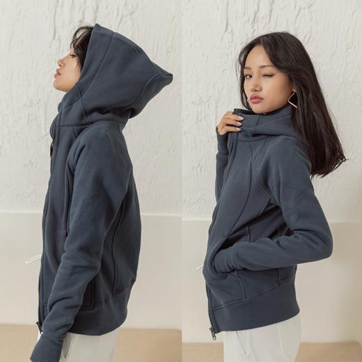 断码，80-100斤的姐妹来!【加绒加厚】秋冬运动连帽外套休闲卫衣 商品图1