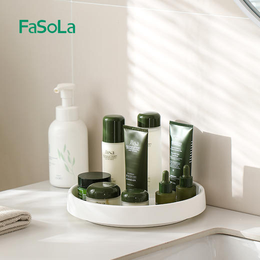 FaSoLa厨房置物架多功能调料品收纳转盘旋转式家用厨房调料瓶神器 商品图5