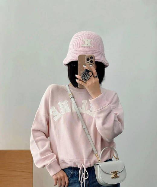 Celine迷你马鞍-粉笔白 商品图2