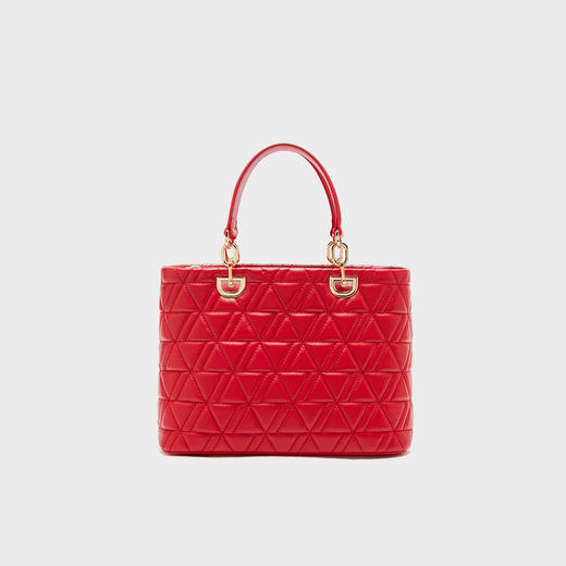 【蛇年中国红礼品系列】梦特娇新款秋冬优雅菱格戴妃包 商品图1