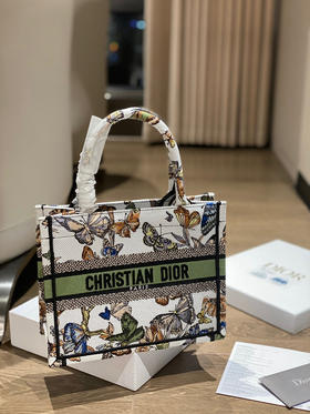 Dior托特小号-蓝蝴蝶