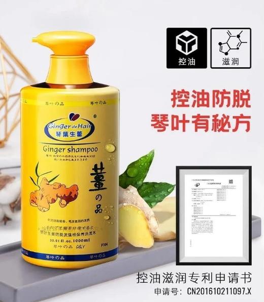 拯救秃头！【琴叶生姜洗发水】‪💰69元2瓶！‏1瓶就有1000ml，⁧发量爆长收不住 商品图1