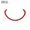 ZEGL红玛瑙串珠项链女S925银2023新款爆款轻奢小众秋冬毛衣锁骨链 商品缩略图0