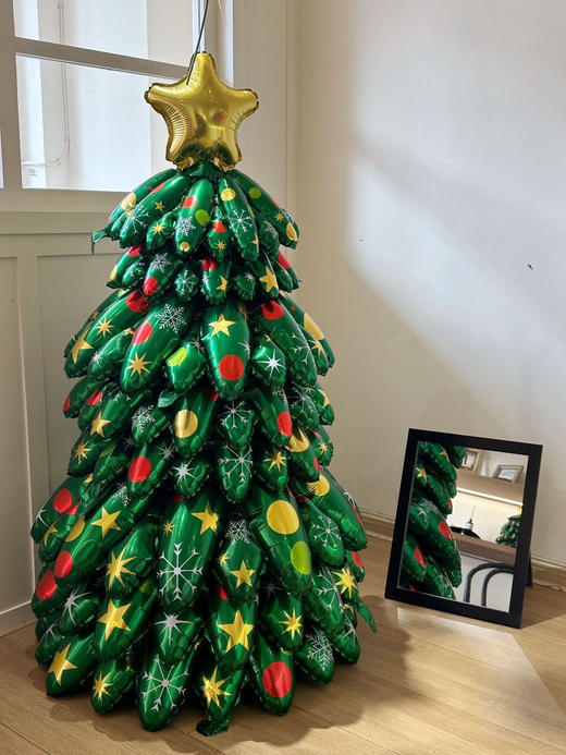 加赠打气筒1.3米气球圣诞树手工DIY材料包亲子氛围★ 商品图2