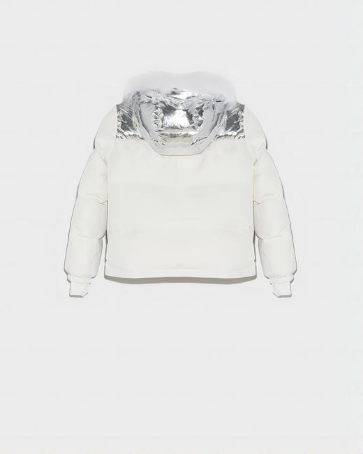Yves Salomon - Down Jacket Skiwear - 女装 - 滑雪夹克 - 白色/银色 商品图1
