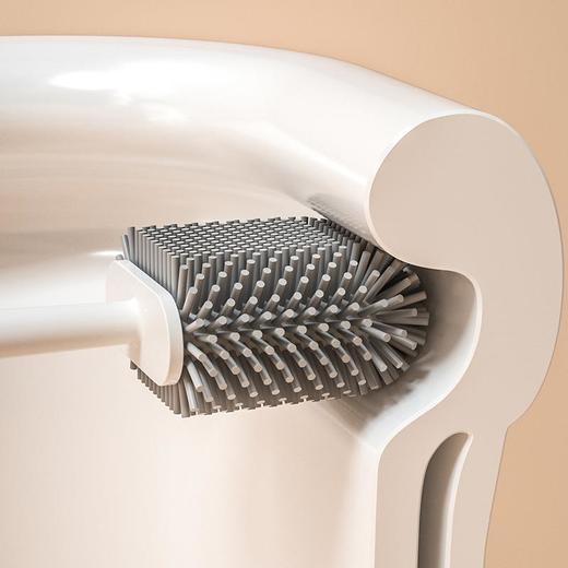 马桶刷家用无死角卫生间厕所硅胶刷子壁挂式2022轻奢新款清洁神器 商品图2