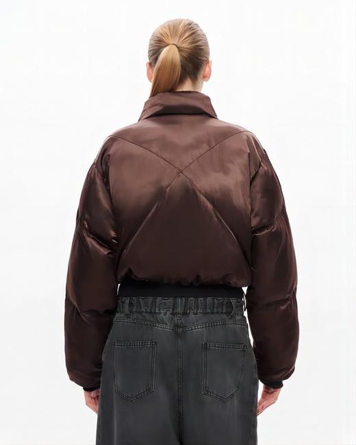 Shoreditch Ski Club - Woven Roux Puffer Jacket - Bitter Chocolate Brown - 女装 - 夹克 - 棕色 商品图4
