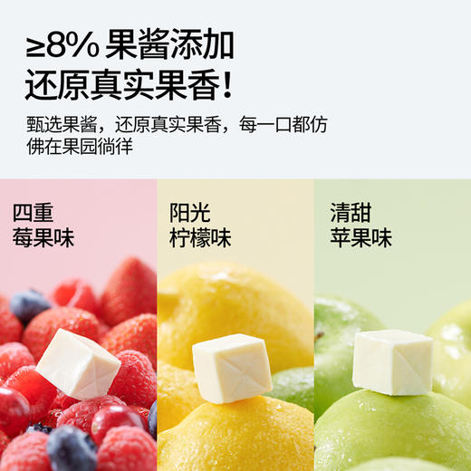 鱼sir【奶酪博士】小方奶酪新品上市啦！清甜苹果/阳光柠檬/四重莓果 三种口味任选 商品图5