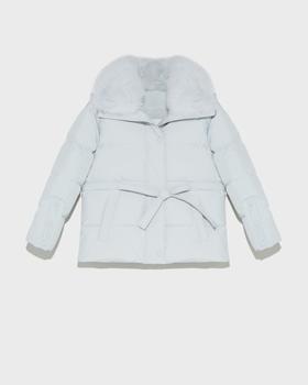 Yves Salomon - Down Jacket Technical - 女装 - 羽绒服 - 淡蓝色