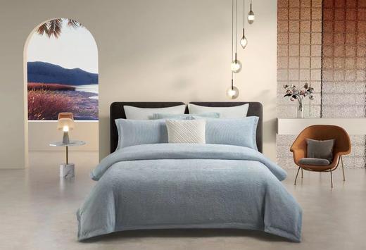 曼庭生活华夫格压花绒四件套 商品图1