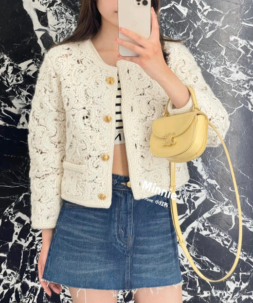 Celine迷你马鞍-奶黄色 商品图4