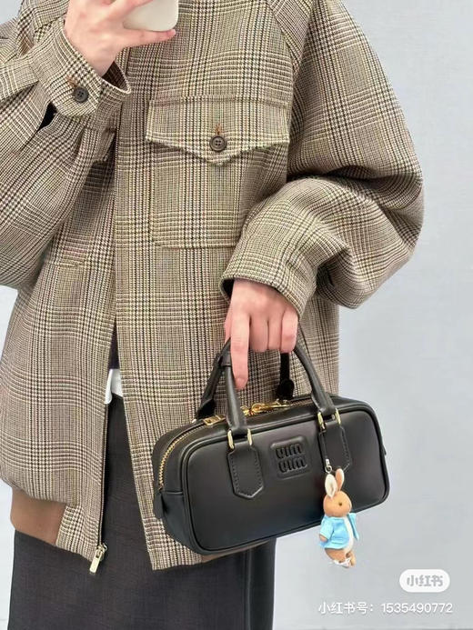 原单品质miumiu复古手提包-黑色 商品图7