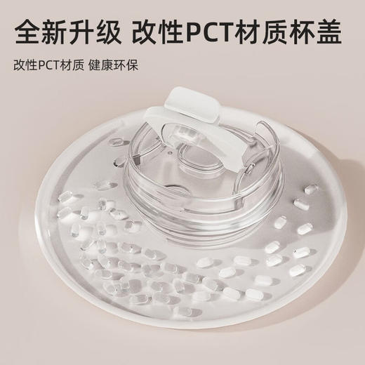 施密特（Simita） 保温杯咖啡杯水杯男女学生办公便携不锈钢车载随手杯喝水杯子 白色 380ML MKF6001-038A 商品图3