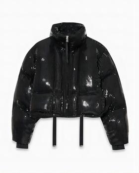 Shoreditch Ski Club - Woven Dissco Puffer Jacket - Black - 女装 - 夹克 - 黑色