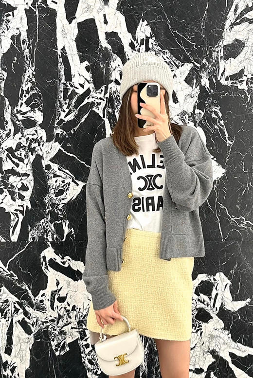 Celine迷你马鞍-粉笔白 商品图1