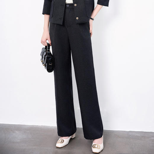 【上衣+裤子】罗蒙秋冬女装小香风女士休闲套装舒适通勤气质优雅百搭西服两件套女 商品图9