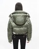 Shoreditch Ski Club - Woven Willow Ama Short Puffer - Steel Green - 女装 - 棉服 - 绿色 商品缩略图3
